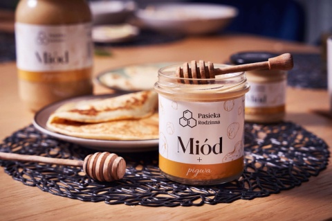 Miód z pigwą 410g Pasieka Rodzinna