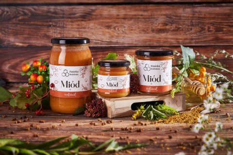 Miód z rokitnikiem 410g Pasieka Rodzinna