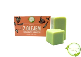 Mydło Naturalne z olejem migdałowym i arganowym 100% roślinne 100 g